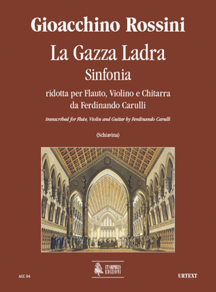 Book cover for La Gazza Ladra. Sinfonia transcribed by Ferdinando Carulli