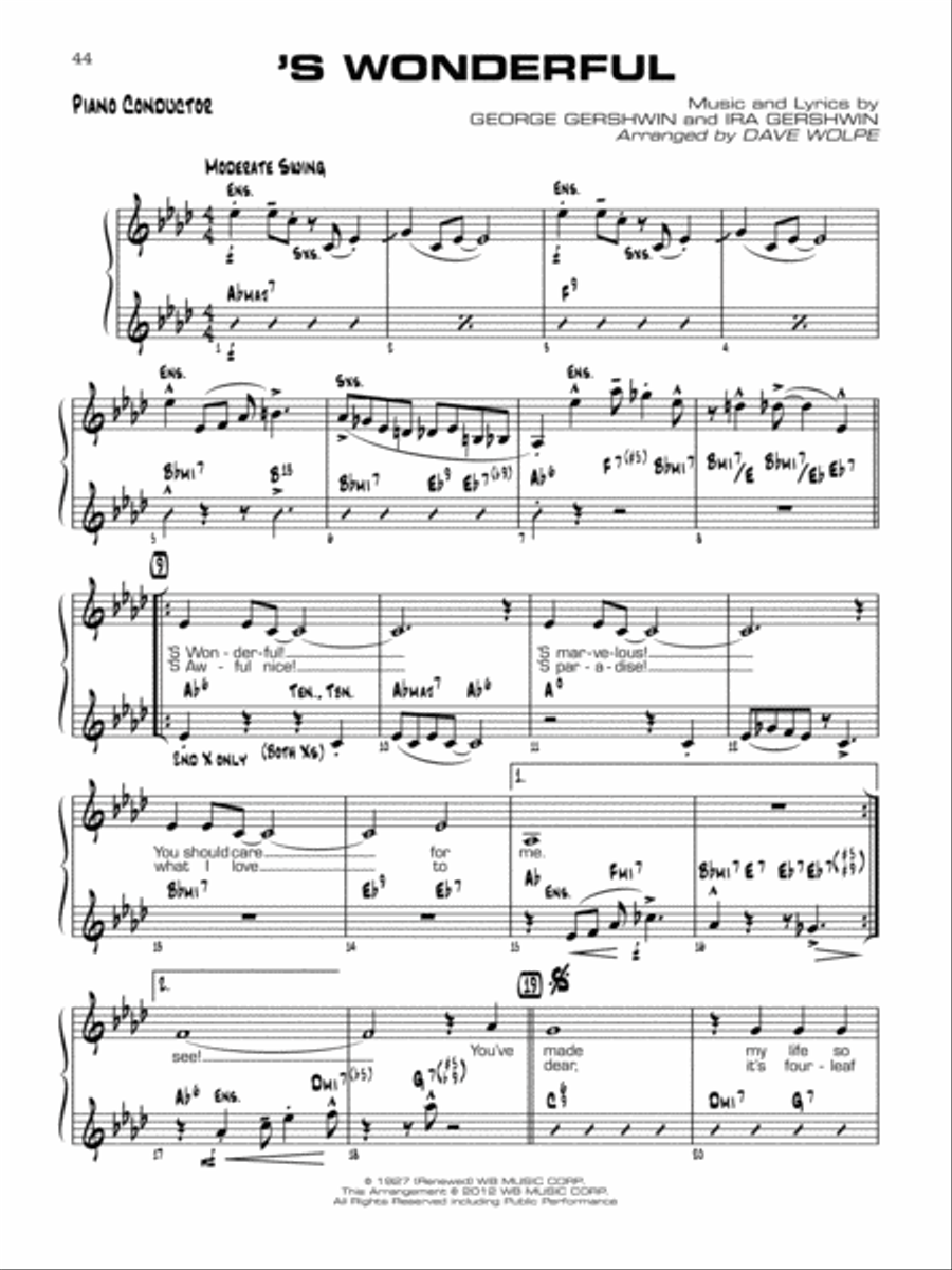 Singin' with the Jazz Combo Jazz Ensemble scores gallery preview page 4