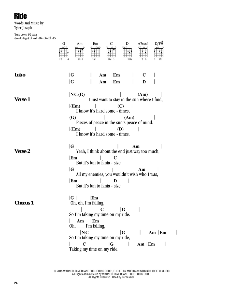 Ride Ride Acoustic Guitar scores gallery preview page 1