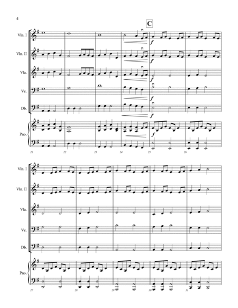 Sir Galahad and the Holy Grail String Orchestra scores gallery preview page 4