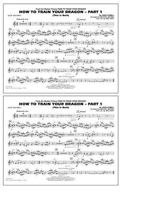 Book cover for How To Train Your Dragon Part 1 - 3rd Bb Trumpet