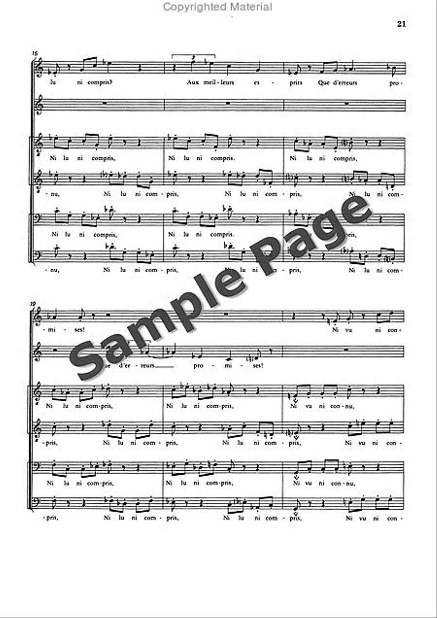 3 Poemes of Paul Valery SSAATTBB scores gallery preview page 22