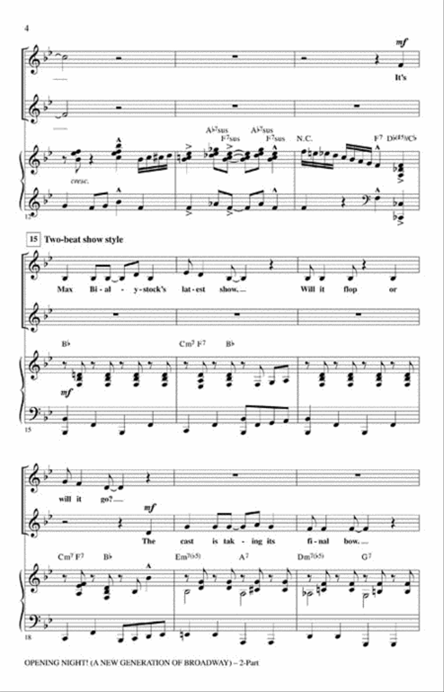Opening Night Opening Night 2-Part scores gallery preview page 3