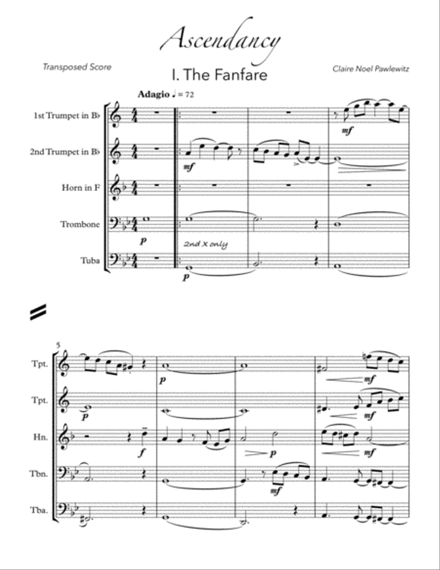 Ascendancy Brass Ensemble scores gallery preview page 5
