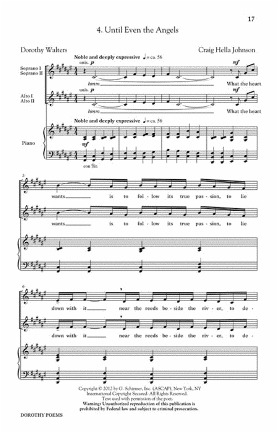 Dorothy Poems SSAA scores gallery preview page 5