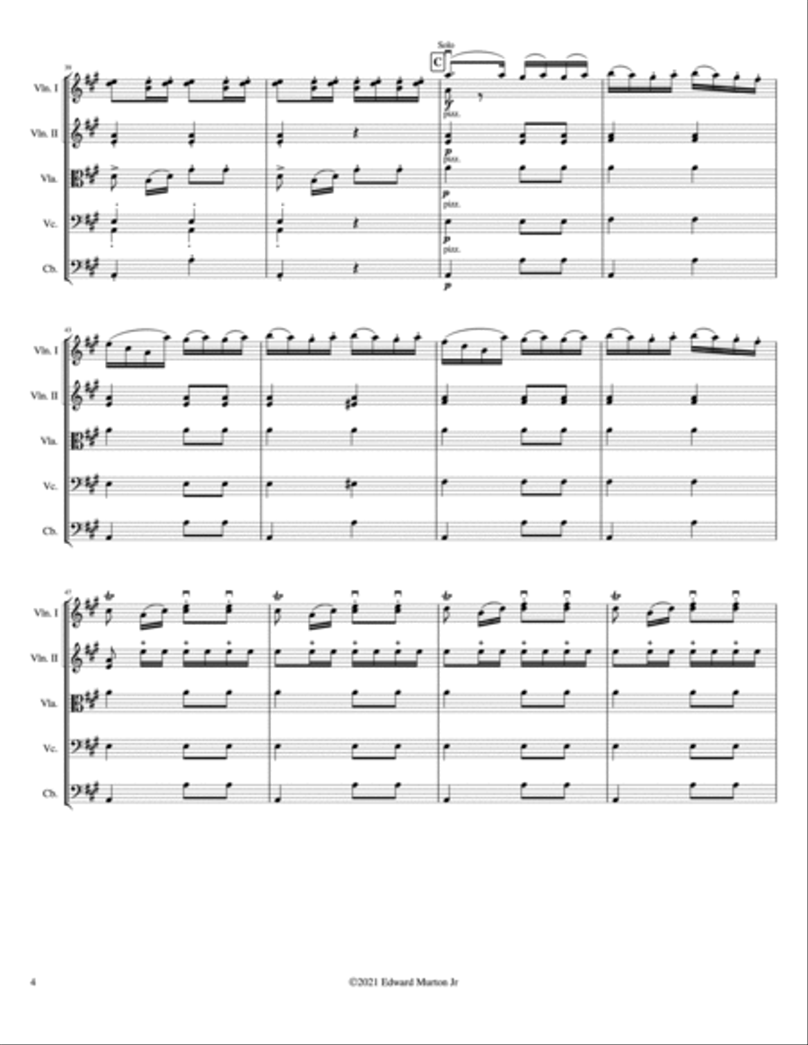 Capriccio Espagnol String Orchestra scores gallery preview page 4