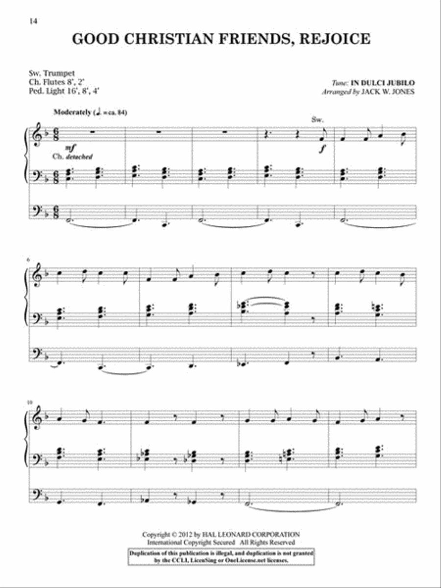 Joy to the World Organ Solo scores gallery preview page 4