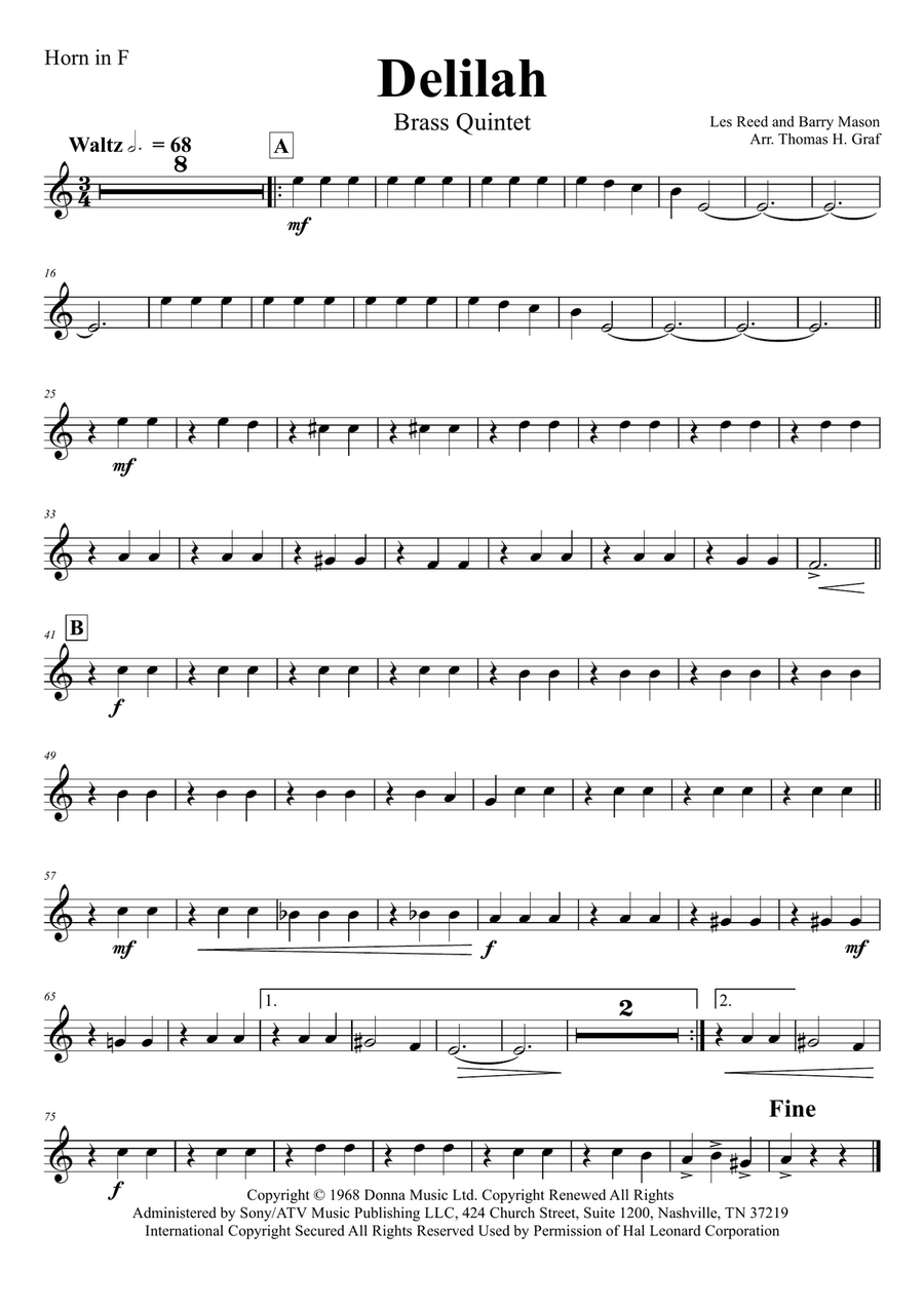 Delilah Brass Ensemble scores gallery preview page 6