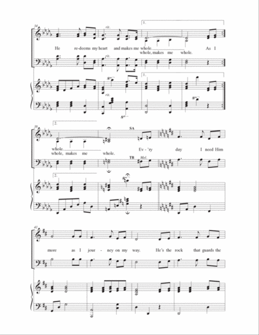 A Longing in My Heart 4-Part scores gallery preview page 4