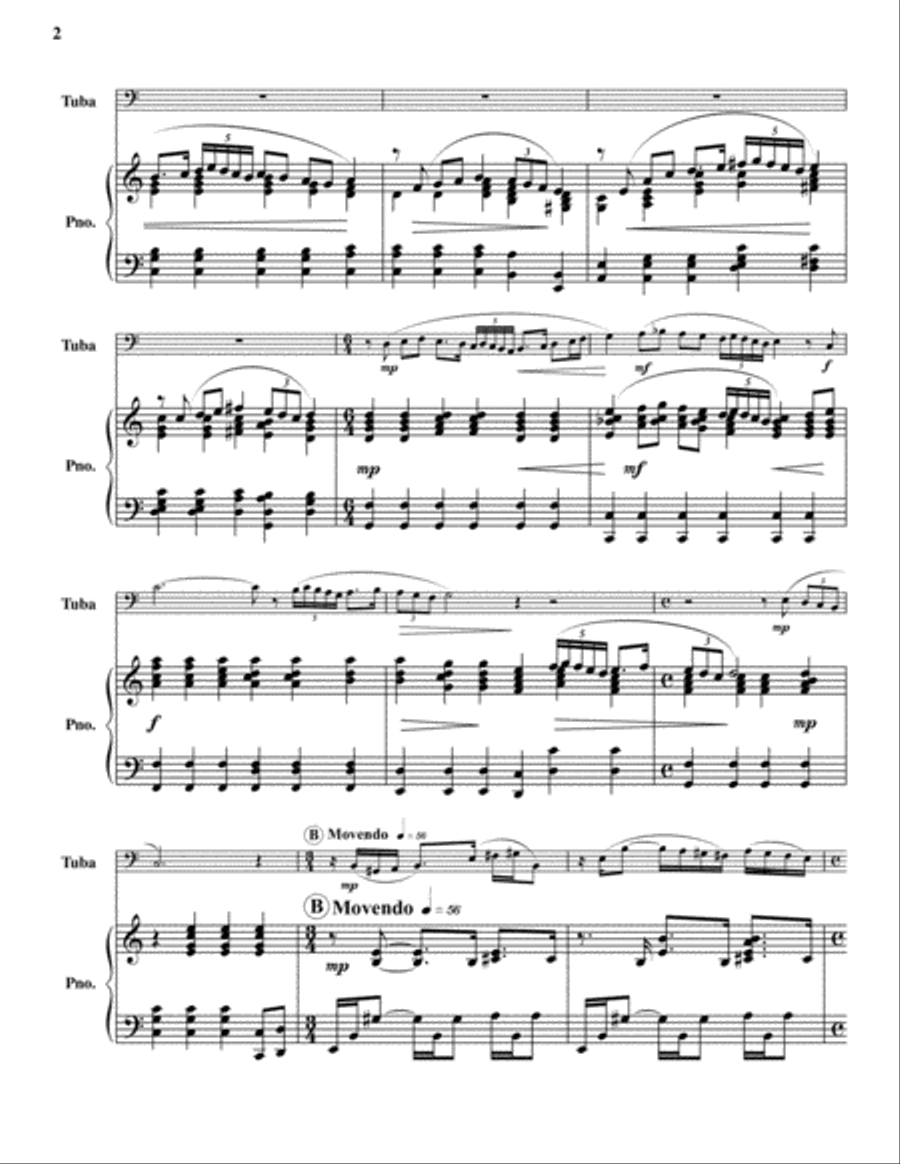 Three Romances for Susie Tuba scores gallery preview page 2