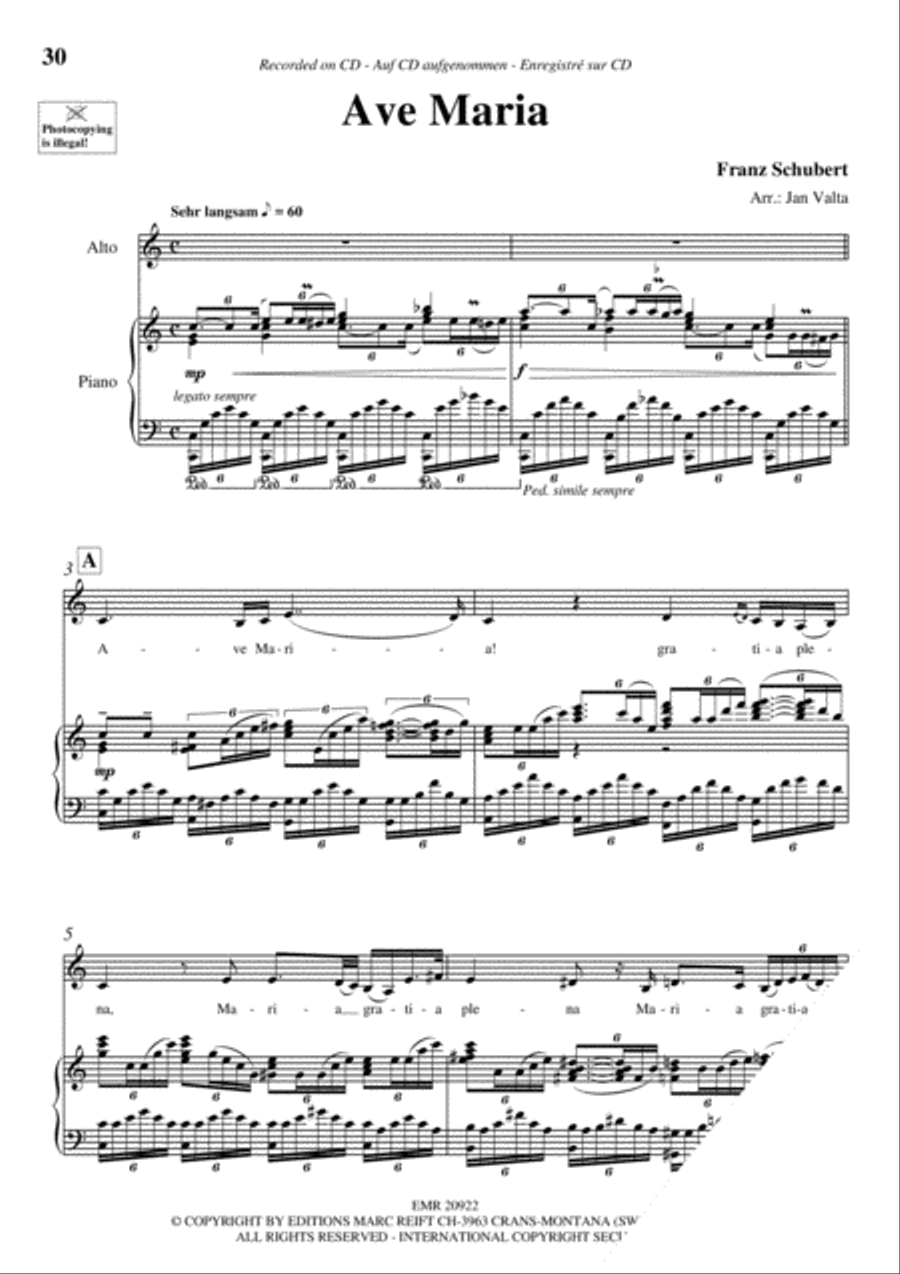 100 Ave Maria Volume 9 Alto Voice scores gallery preview page 12