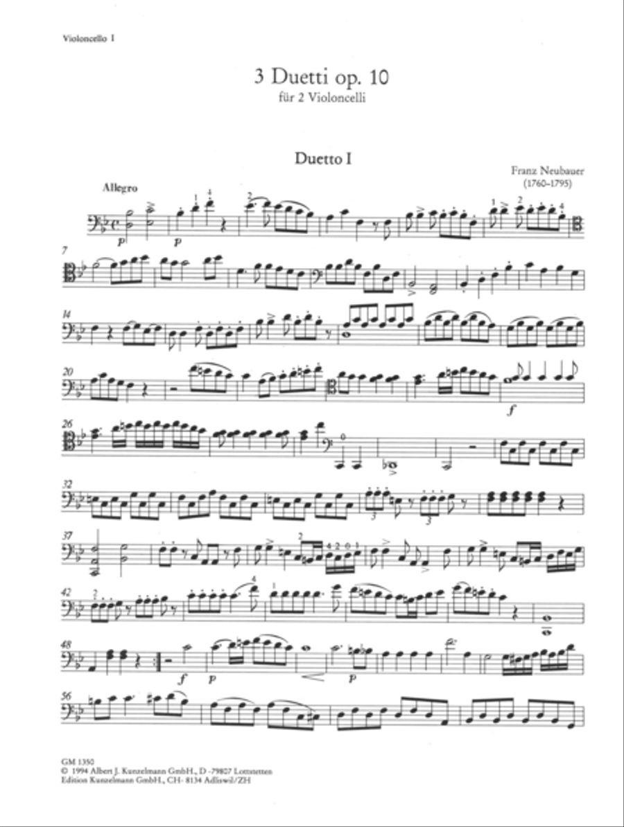 3 Duets Set of Parts scores gallery preview page 2