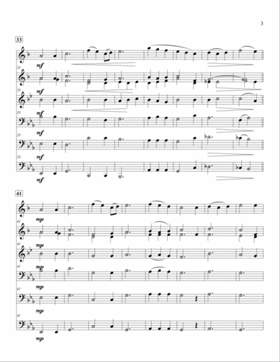 All Is Well Brass Ensemble scores gallery preview page 3