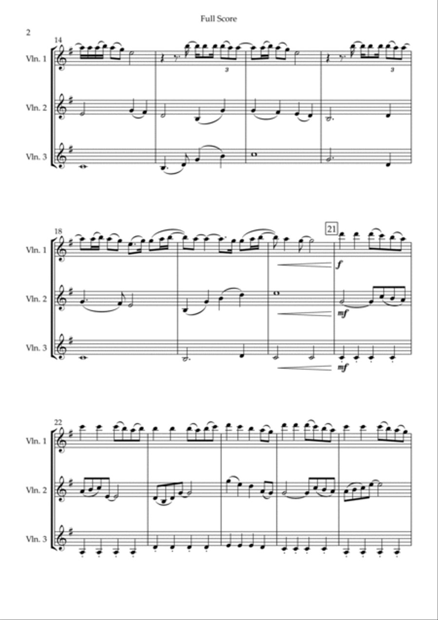 Build My Life String Trio scores gallery preview page 2