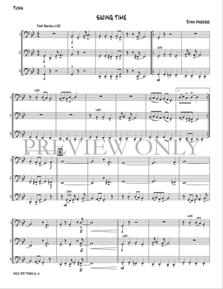 Jazz for Three Small Ensemble scores gallery preview page 13