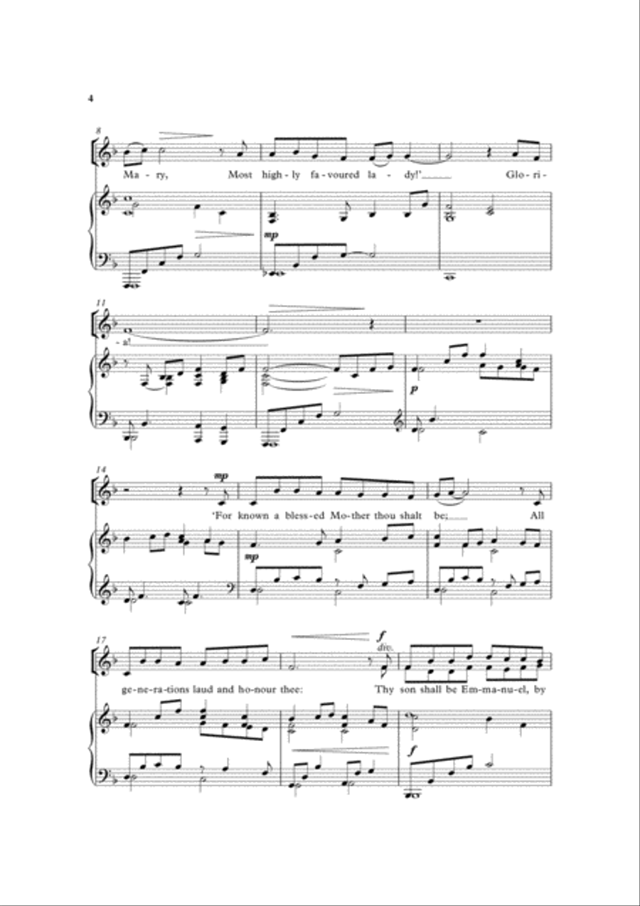 The angel Gabriel Women's Choir scores gallery preview page 3