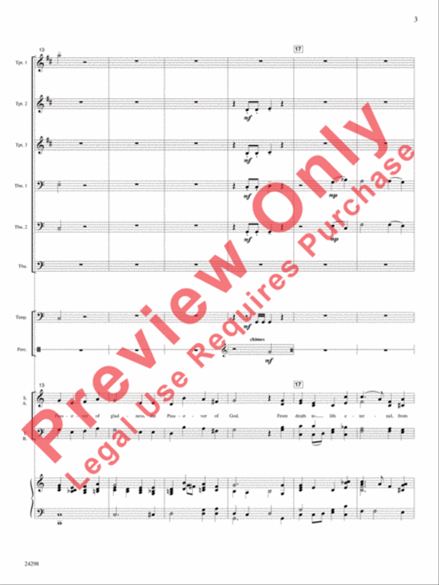 Alleluia, He Is Risen! Choir scores gallery preview page 4