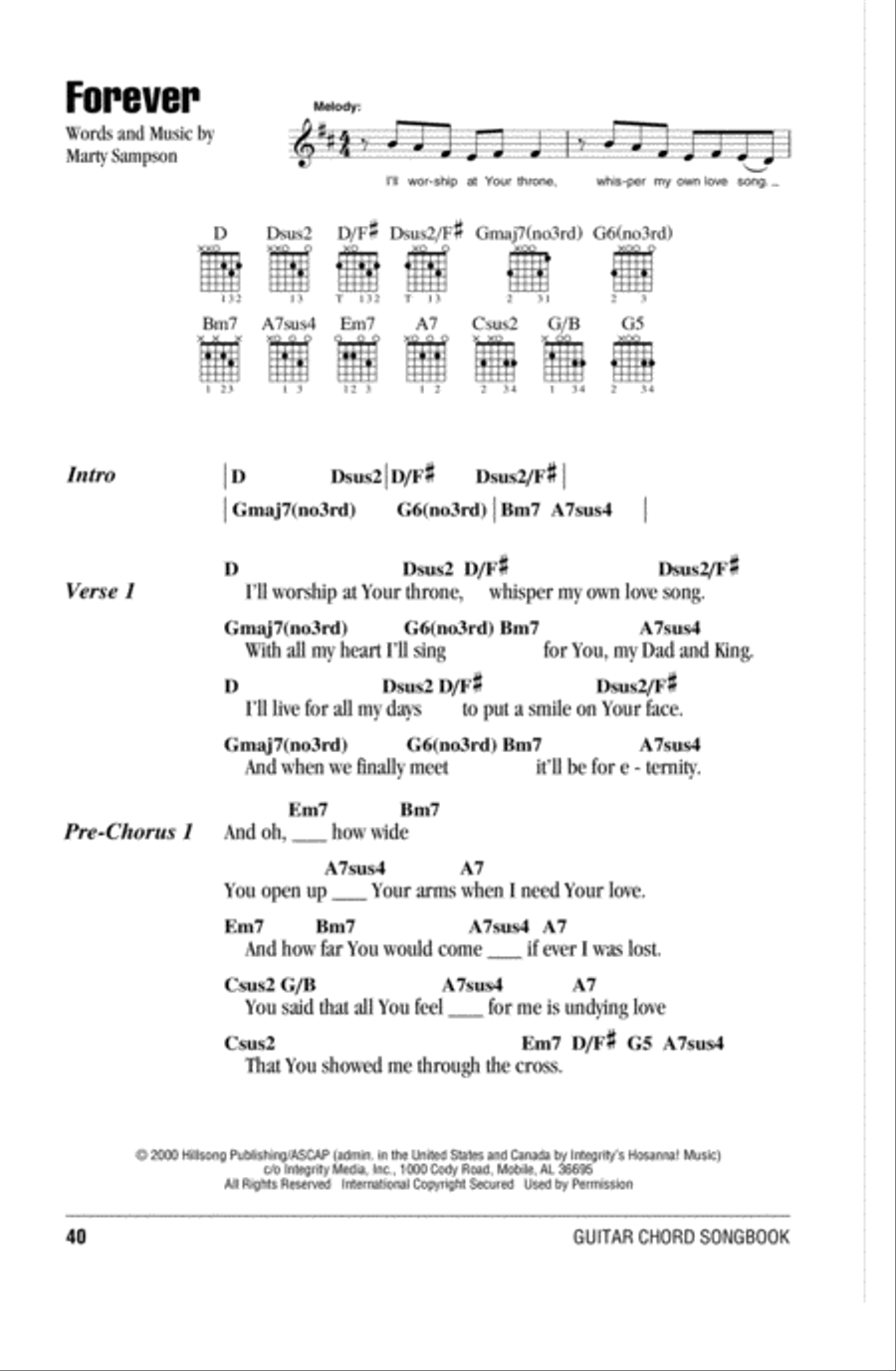 Forever Acoustic Guitar scores gallery preview page 1