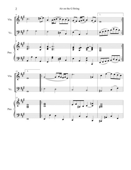 10 Wedding Duets for Violin and Cello with Piano by Various Piano Trio - Digital Sheet Music