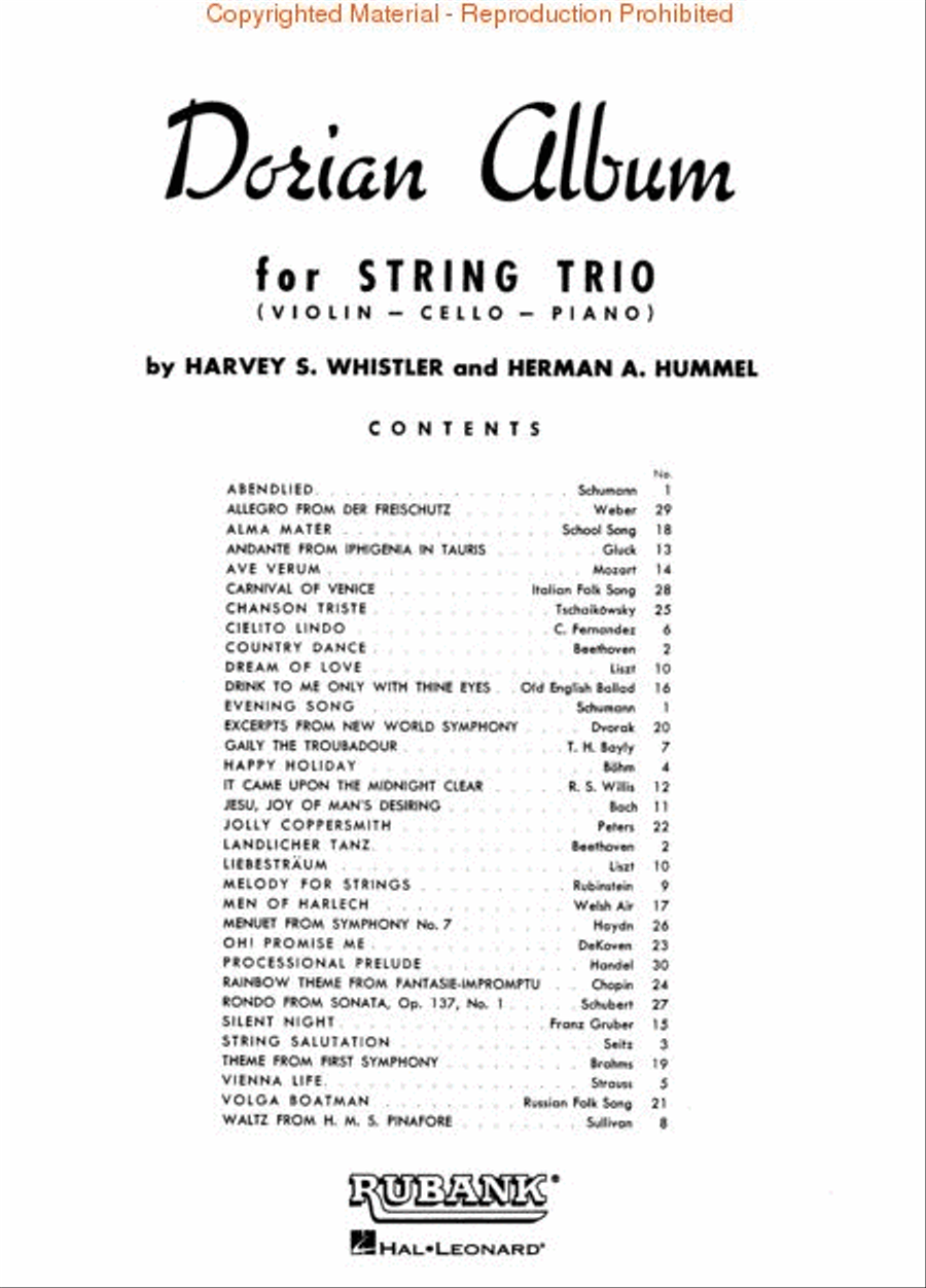 Dorian Album String Duet scores gallery preview page 2