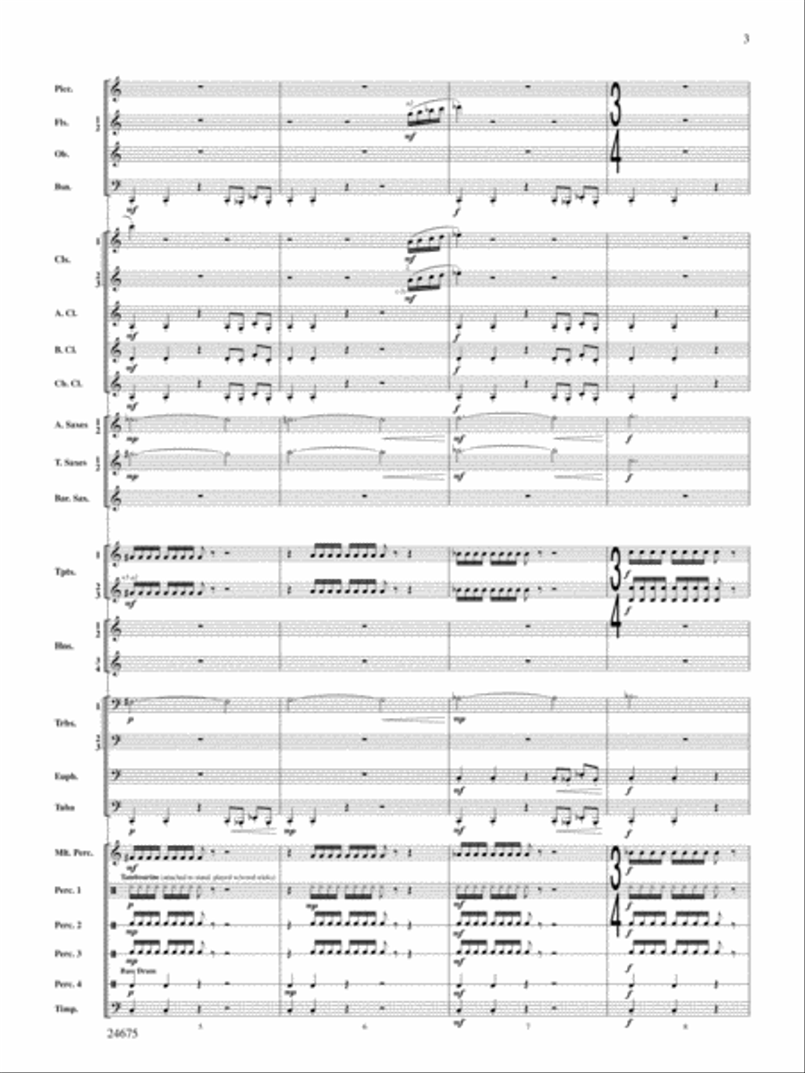 Confession (Movement 2 of Symphony of Prayer): Score Concert Band scores gallery preview page 3