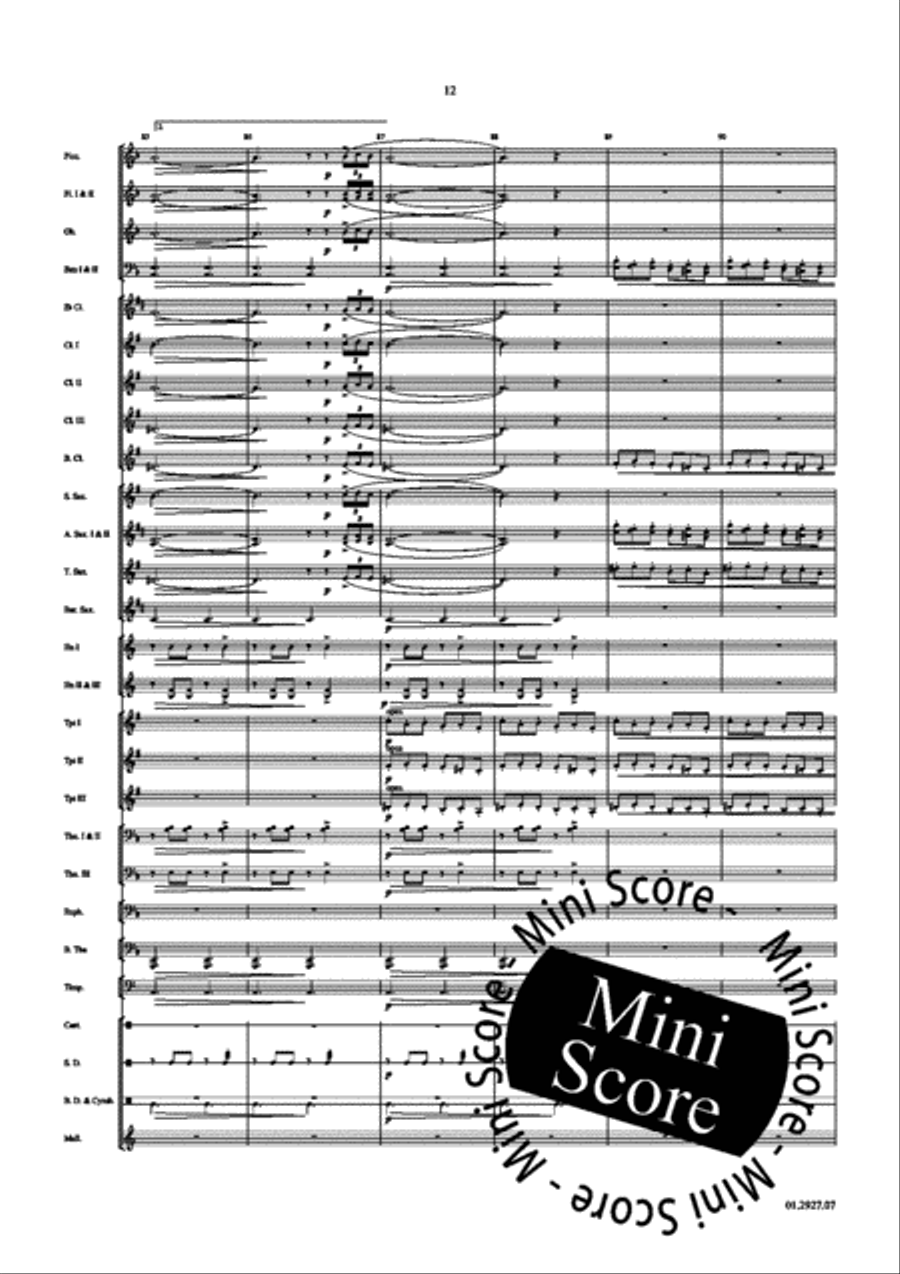 Paso Quebrado Concert Band scores gallery preview page 16