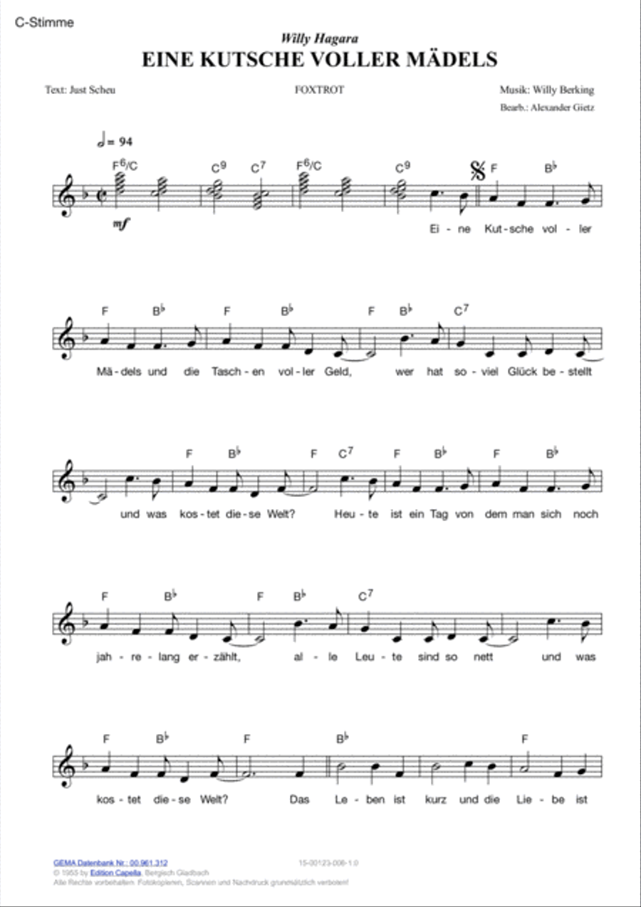 Eine Kutsche voller Madels Voice scores gallery preview page 2