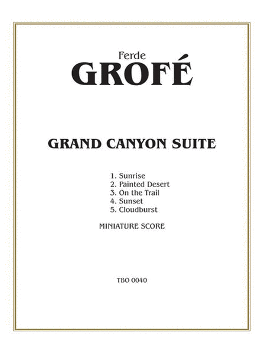 Grand Canyon Suite Grand Canyon Suite Full Orchestra scores gallery preview page 1