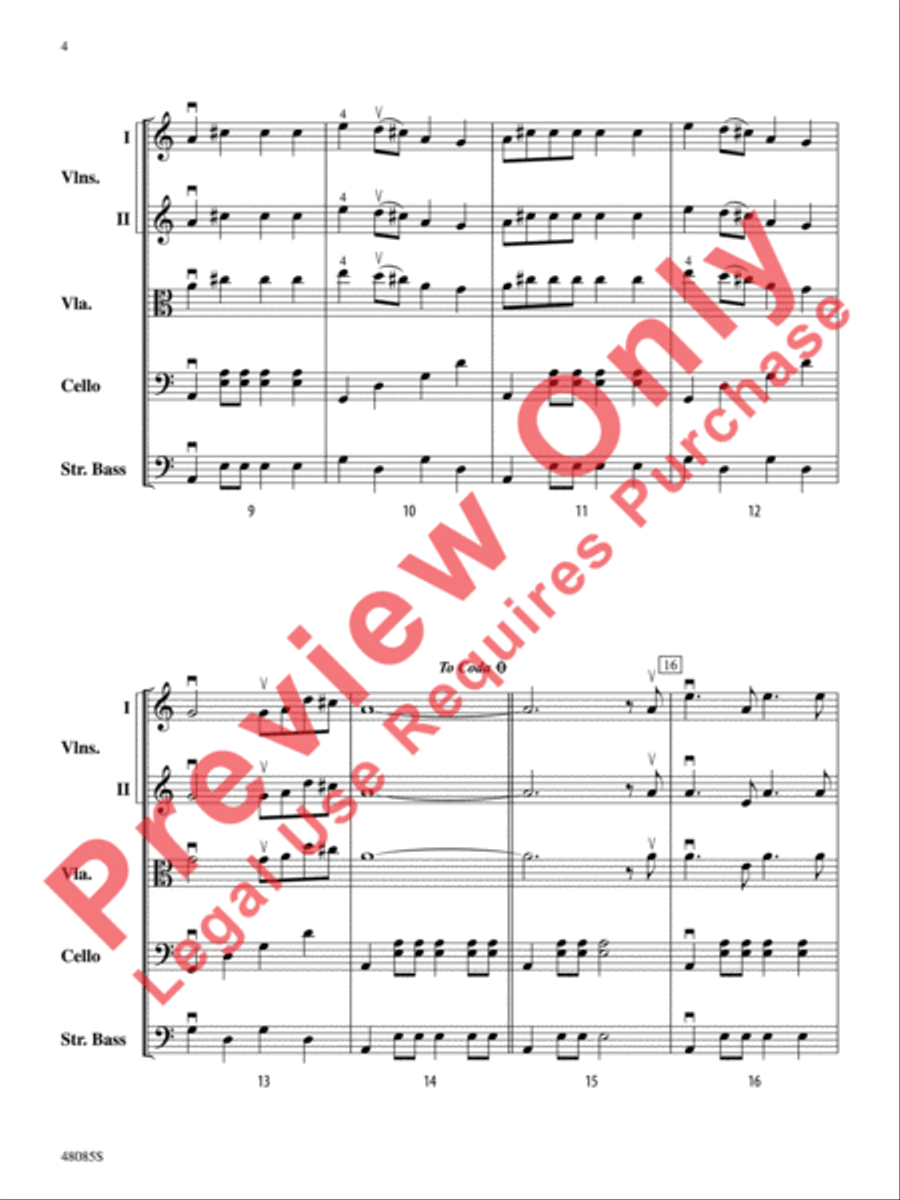 A Hanukkah Prayer of Thanks String Orchestra scores gallery preview page 5