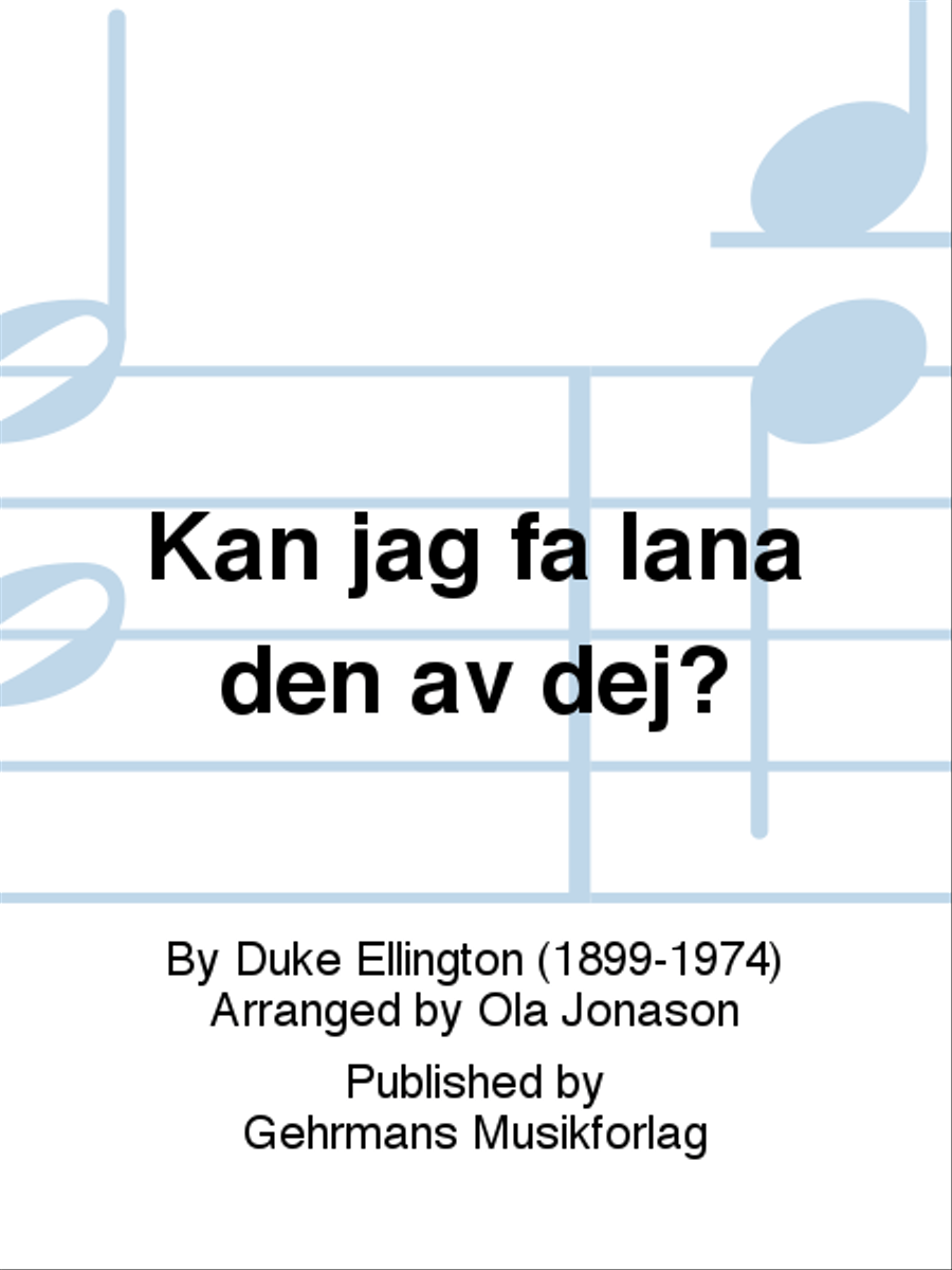 Kan jag fa lana den av dej? 4-Part scores gallery preview page 1