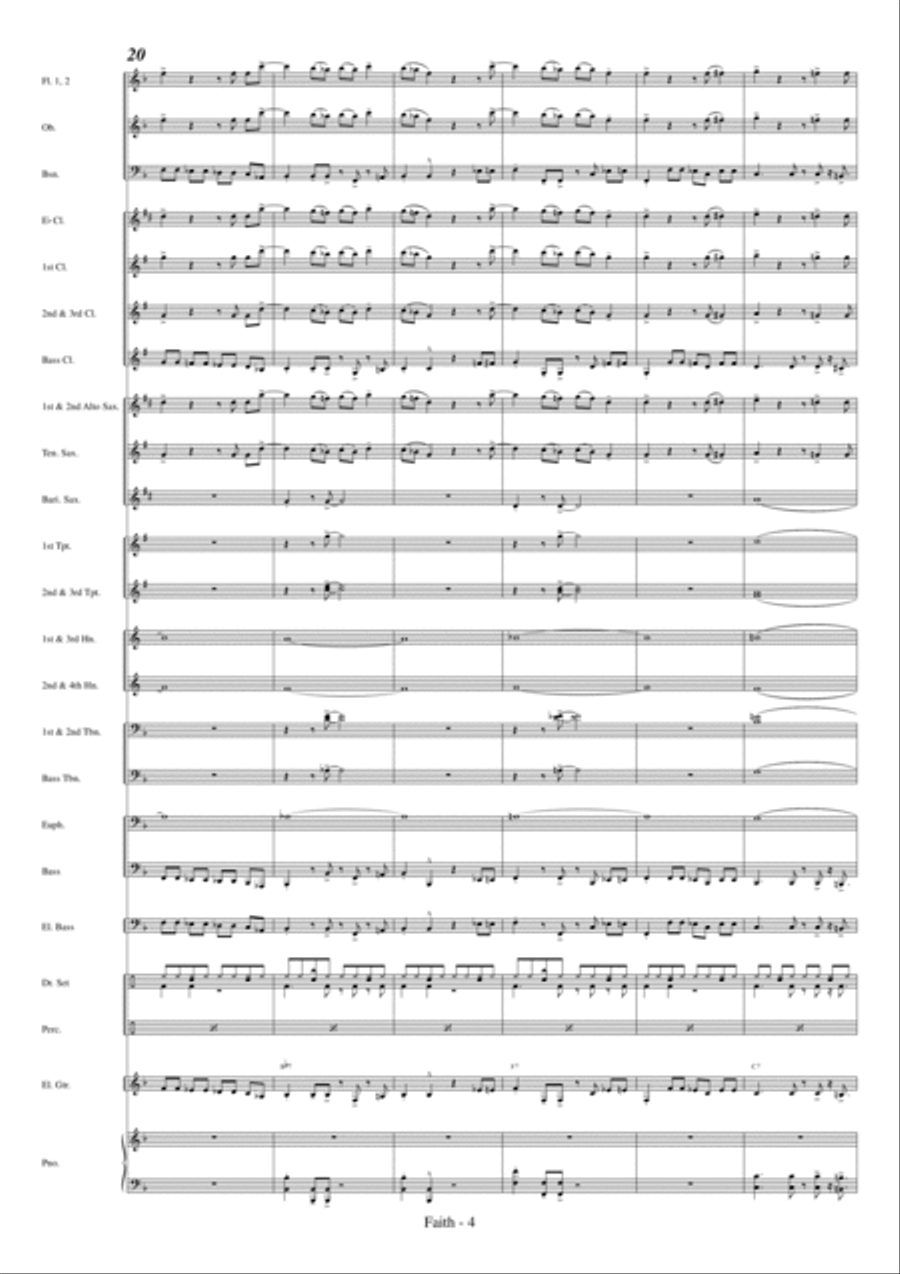 Faith Concert Band scores gallery preview page 6