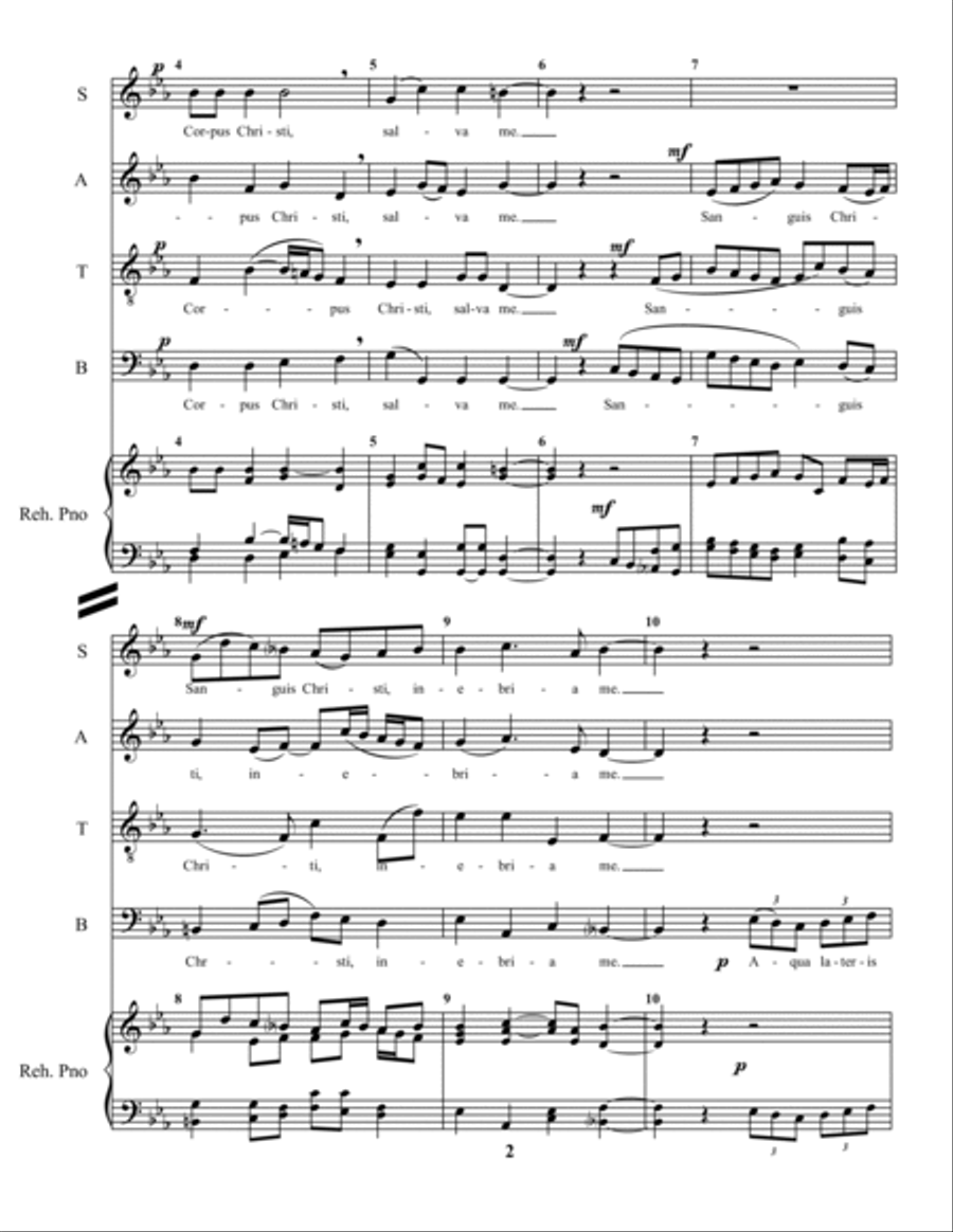 Anima Christi Choir scores gallery preview page 2