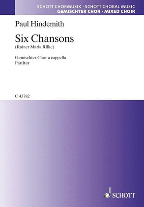Book cover for Hindemith 6 Chansons No1 - Use C43782 01