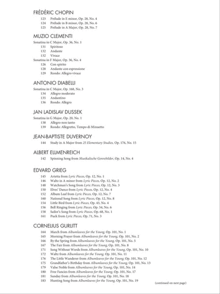 The Giant Book of Intermediate Classical Piano Music Piano Solo scores gallery preview page 5