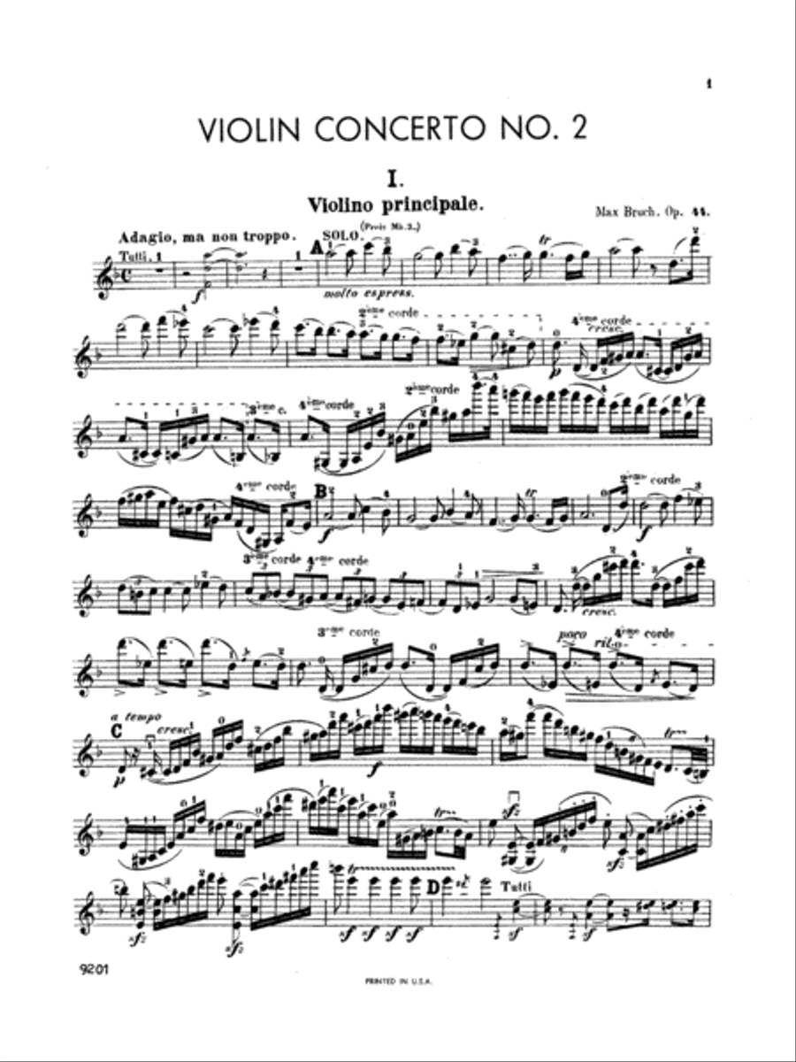 Bruch: Violin Concerto in D Minor, Op. 44