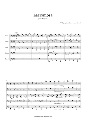 Lacrymosa by Mozart for Tuba Quintet