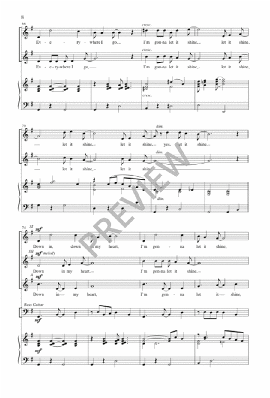 This Little Light of Mine SSA scores gallery preview page 8