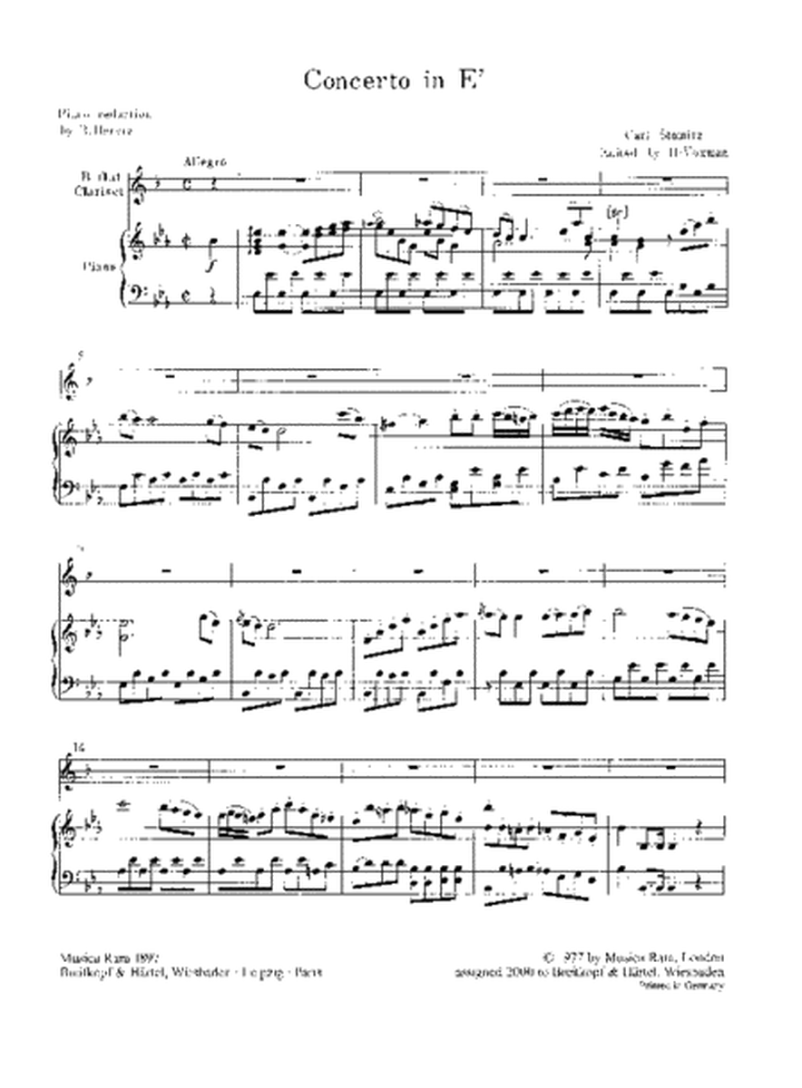 Clarinet Concerto in E flat major