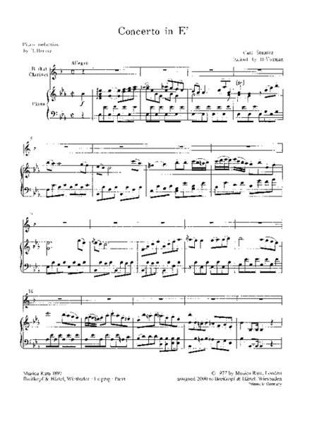 Clarinet Concerto in E flat major
