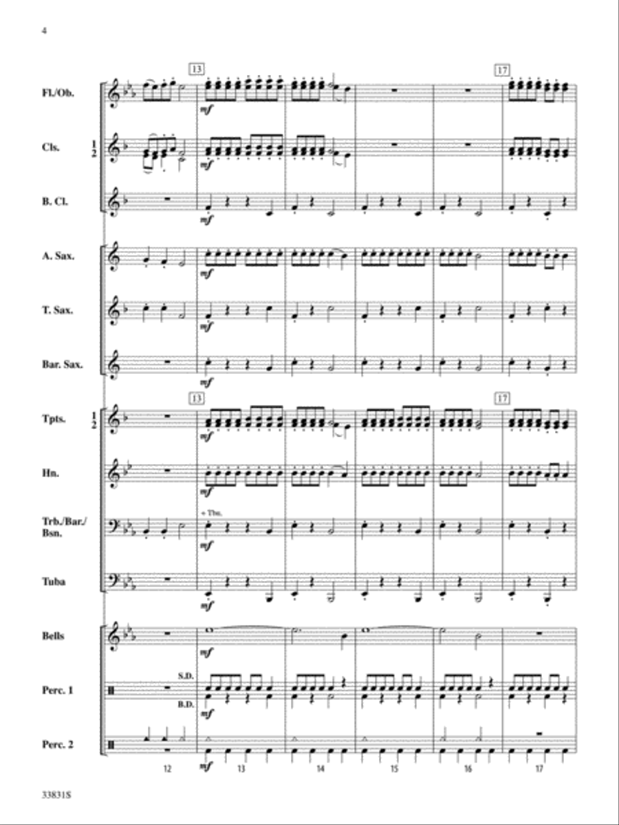 Jolly Old St. Nick Concert Band scores gallery preview page 4
