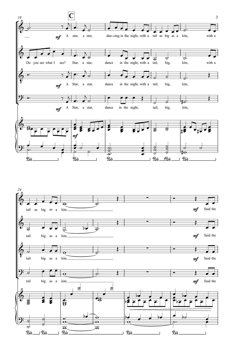 Do You Hear What I Hear 4-Part scores gallery preview page 3
