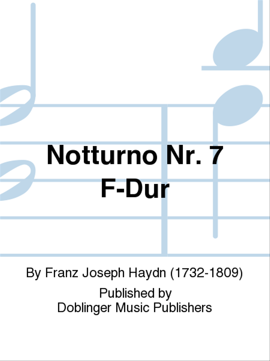Notturno Nr. 7 F-Dur Flute scores gallery preview page 1