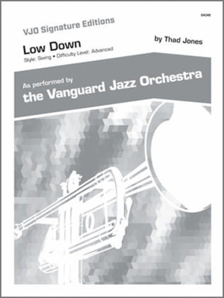 Book cover for Low Down (Full Score)