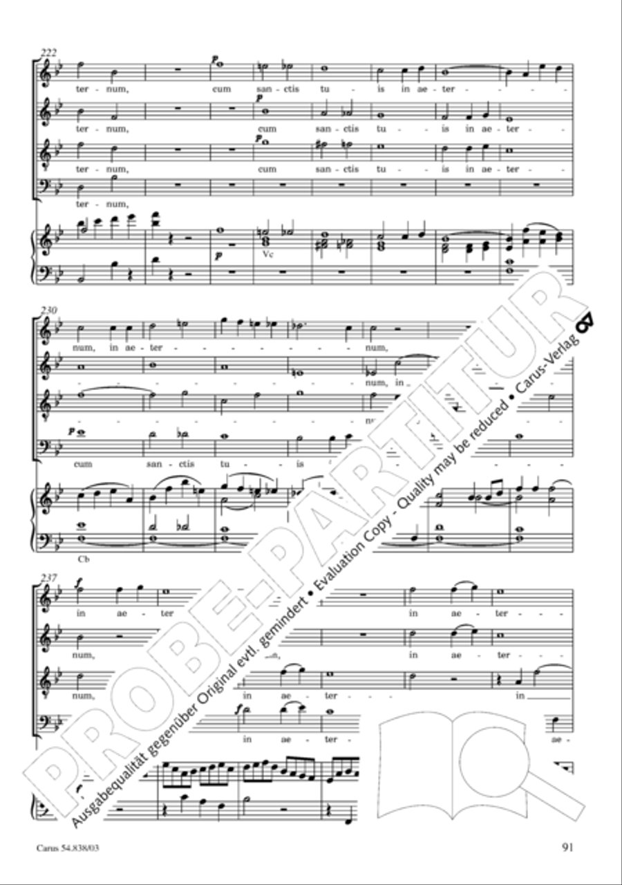 Requiem in B 4-Part scores gallery preview page 96