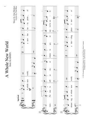 A Whole New World (from Aladdin) (arr. Christopher Hussey)