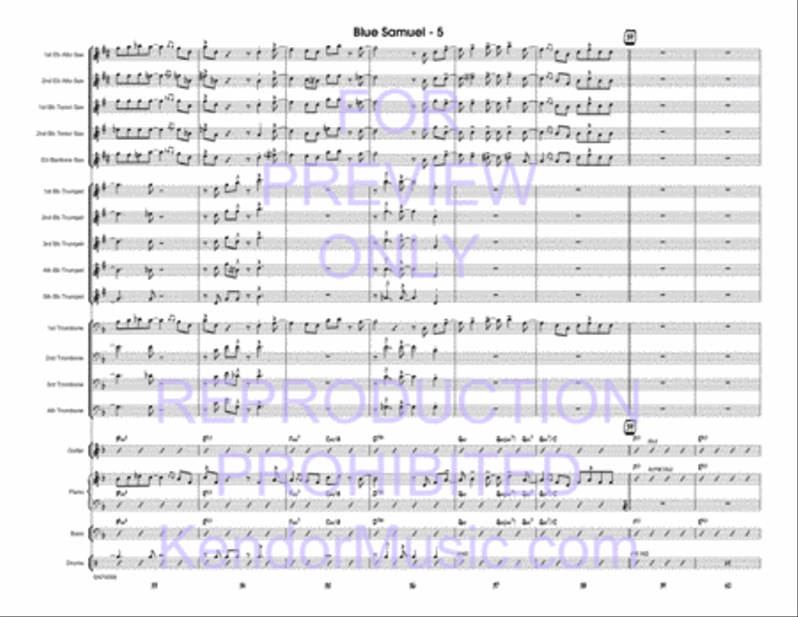 Blue Samuel Blue Samuel Jazz Ensemble scores gallery preview page 6