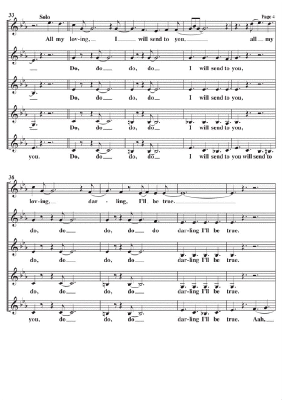 All My Loving SSAA scores gallery preview page 4