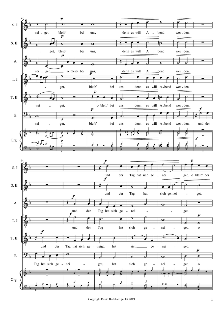 Abendlied - Rheinberger Divisi scores gallery preview page 3