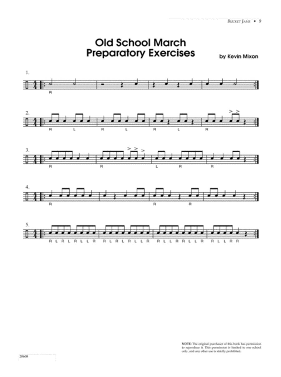 Bucket Jams, 6 Junkyard Pieces Percussion scores gallery preview page 3