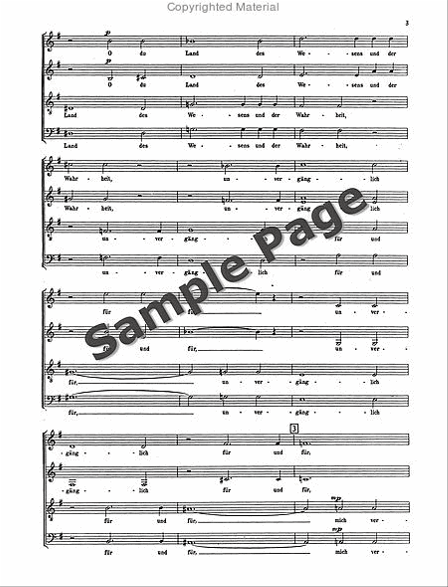 Vom Wesen Und Vergehen Op. 45 4-Part scores gallery preview page 4